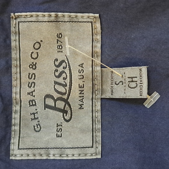 Bass Dark Blue/Black Trim Quilted Fuzzy Hood Coat. Size Small NWT - Picture 15 of 16